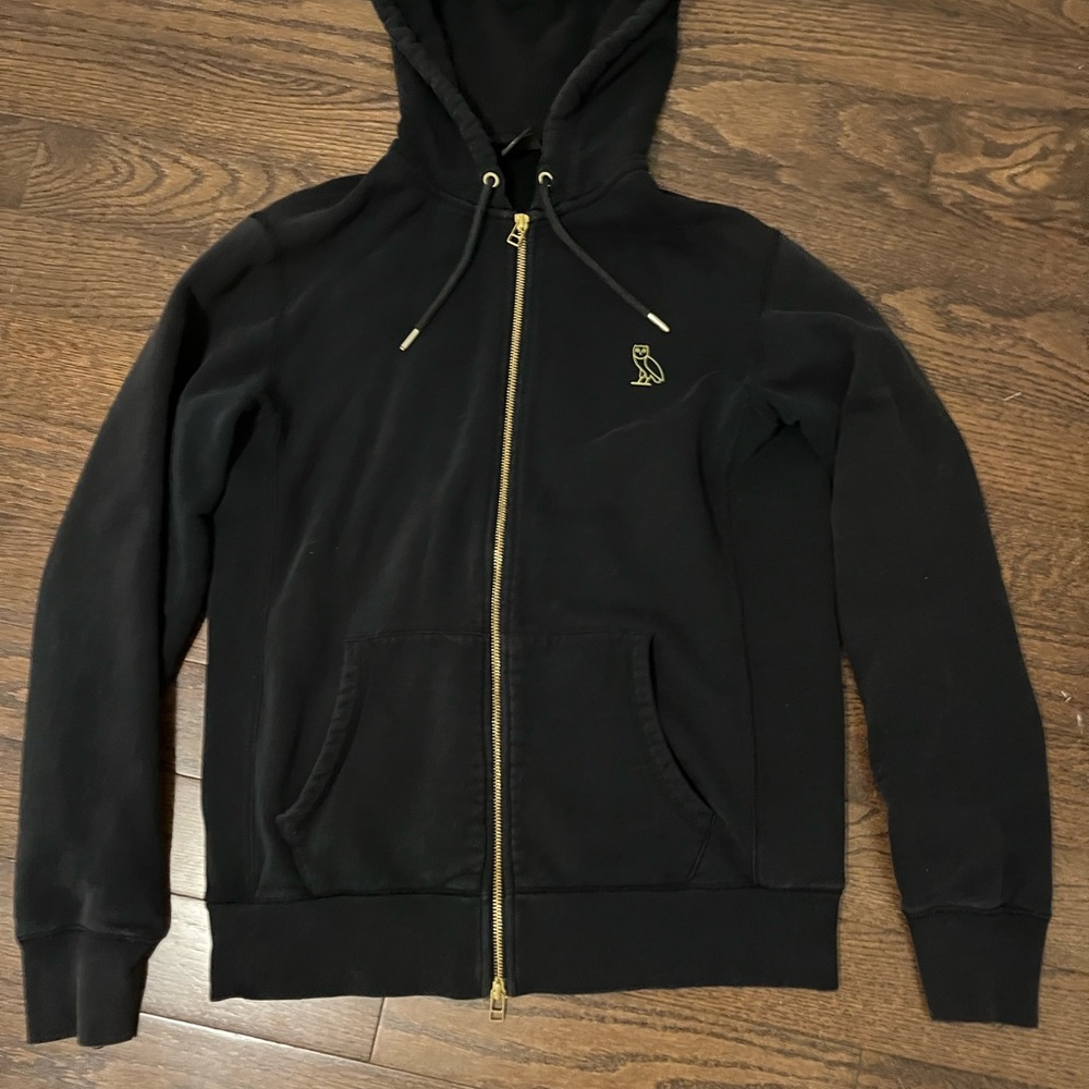 Black OVO zip up hoodie